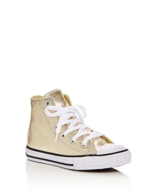 Converse Girls' Chuck Taylor All Star Seasonal Metallic High Top Sneakers - Toddler, Little Kid