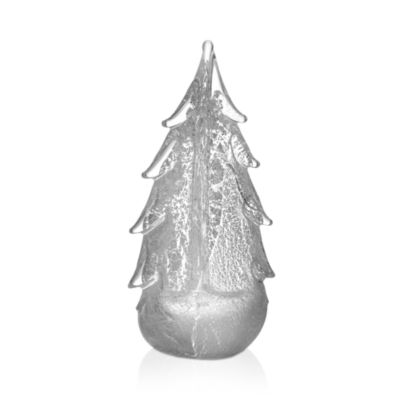 Simon Pearce Vermont Silver Leaf Holiday Decor