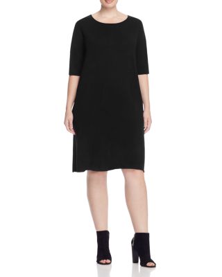 Eileen Fisher Plus Wool Sweater Dress