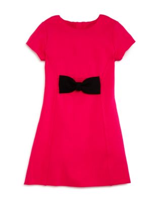 kate spade new york Girls' Ponté Knit Bow Dress - Sizes 7-14