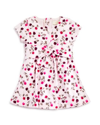 kate spade new york Infant Girls' Rose Print Ponte Knit Dress & Bloomer Set - Sizes 6-24 Months