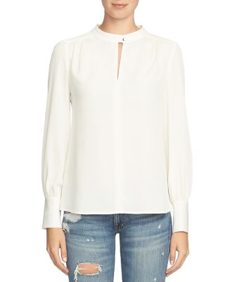 1.STATE Keyhole Blouse