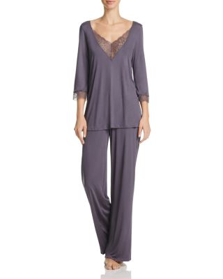 Hanro Ginevra Three-Quarter Sleeve Top & Long Pants