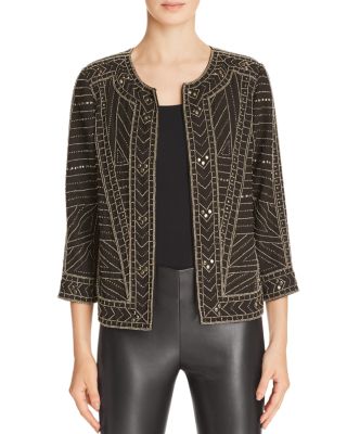 Velvet by Graham & Spencer Chiffon Nailhead Jacket