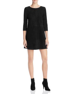 Alice and Olivia Tamar Suede Shift Dress