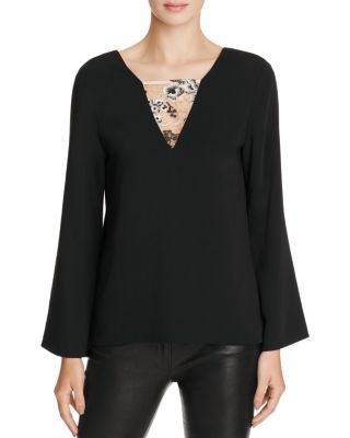 Cooper & Ella Estella Lace Bell Sleeve Top