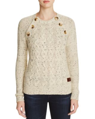 Vero Moda Elbow Patch Cabled Sweater