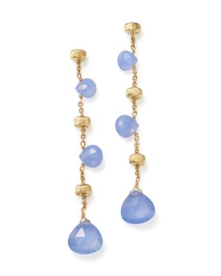 Marco Bicego 18K Yellow Gold Paradise Chalcedony Drop Earrings