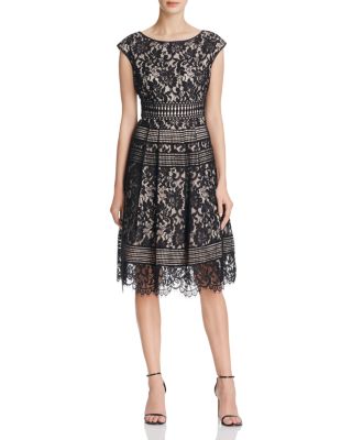 Eliza J Fit-And-Flare Lace Dress