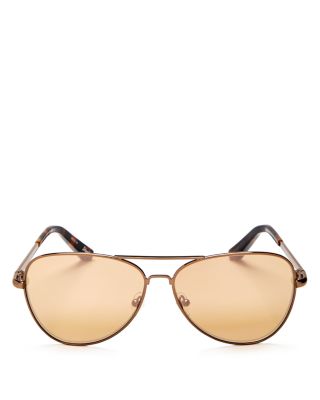 Elizabeth and James Stanton Mirrored Aviator Sunglasses, 59mm