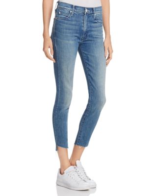 MOTHER Stunner Step Ankle Fray Jeans in Good Girls Do