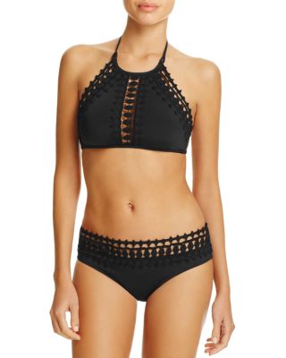 Ale by Alessandra Free Spirit High Neck Cali Bikini Top & Free Spirit Lace-Up Back Cali Bikini Bottom