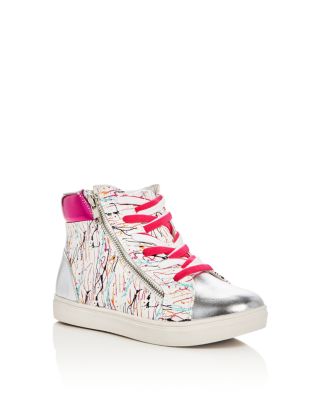 STEVE MADDEN Girls' Splash High Top Sneakers - Little Kid, Big Kid