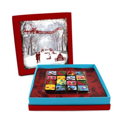 MarieBelle Winter Chocolate Caramel Gift Box, 16 Piece