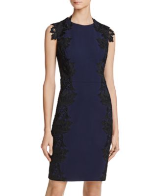 Betsey Johnson Lace-Trim Sheath Dress