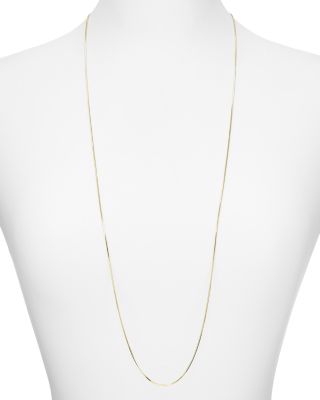 Argento Vivo Flat Chain Necklace, 36