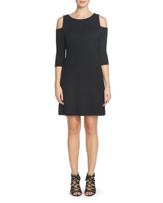 Cynthia Steffe Textured Cold-Shoulder Dress