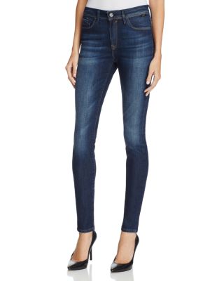 Mavi Alissa High Rise Skinny Jeans in Dark Brushed Indigo Gold