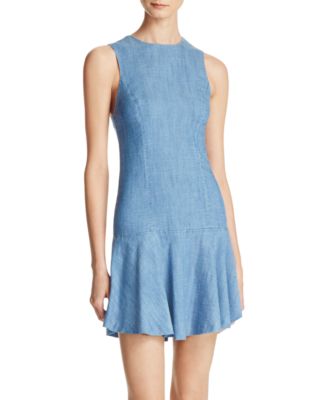 Alice and Olivia Elida Chambray Dress