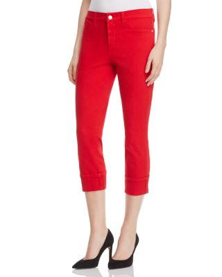 NYDJ Dayla Cuffed Capri Jeans in Sweet Strawberry