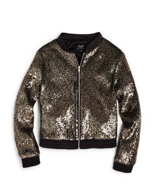 Bardot Junior Girls' Sequined Bomber Jacket - Sizes 4-7