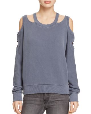 n PHILANTHROPY Sally Shoulder Cutout Sweatshirt