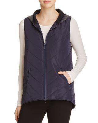 Elie Tahari Amy Combo Quilted Vest