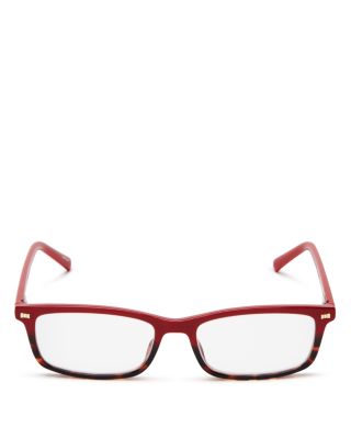 Kate Spade Jodie 50mm Rectangular Reading Glasses - Red Havana In Red Havana