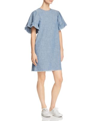 chambray shift dress beachlunchlounge