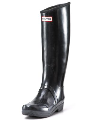 Hunter "Regent" Rain Boots Black Bloomingdale's