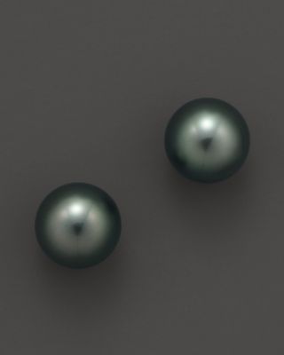 Tara Pearls Cultured Tahitian Pearl Stud Earrings, 9mm