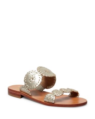 Jack Rogers Lauren Metallic Slide Sandals