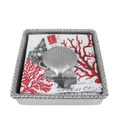 Mariposa Scallop Shell Napkin Box