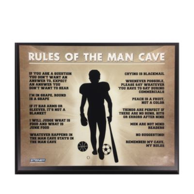 Steiner Sports Man Cave Rules 8 x 10