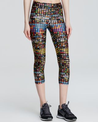 Terez Leggings - Emoji Print Capri