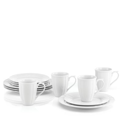 The French Chefs Porcelain 12-Piece Dinnerware Set