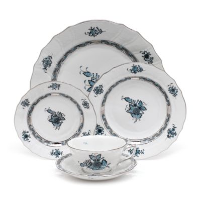 Herend Chinese Bouquet Dinnerware, Turquoise