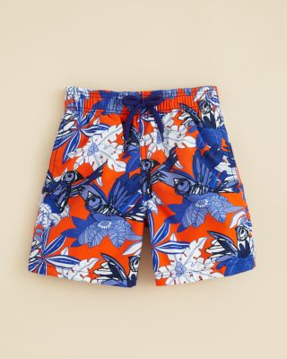 Vilebrequin Boys' Forest Paradise Print Swim Trunks - Sizes 10-14