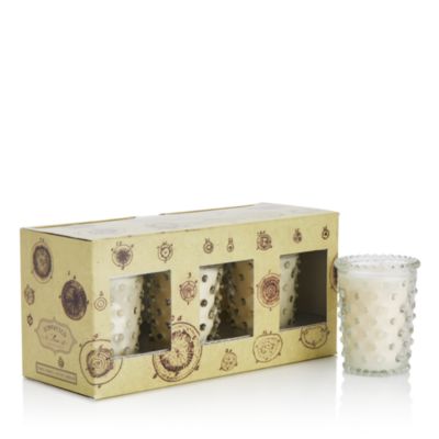 Simpatico Home Stem 3-Piece Hobnail Votive Set