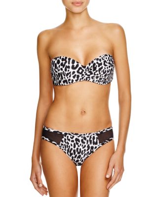 Carmen Marc Valvo Bandeau Bikini Top & Hipster Bikini Bottom