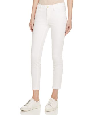 FRAME Le Color Crop Jeans in Blanc