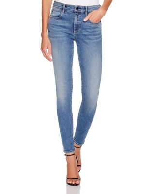 T by Alexander Wang Whip Skinny Jeans in Washed Medium Indigo