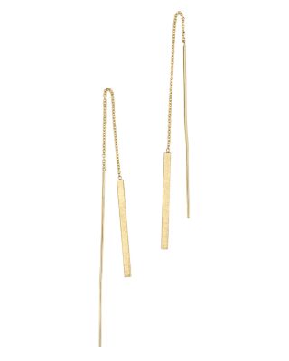 Zoë Chicco 14K Yellow Gold Bar Thread Through Earrings