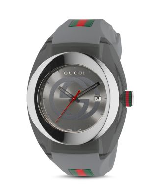 Gucci Sync Stainless Steel and Transparent Nylon Watch, 46 mm