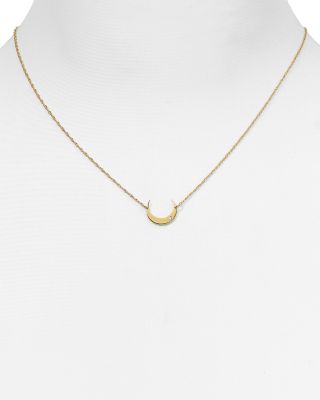 Jennifer Zeuner Cressida Mini Moon Pendant Necklace, 14