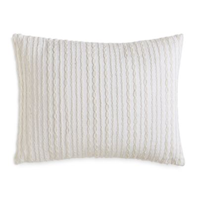 DKNY City Pleat Embroidered Decorative Pillow, 12