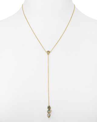 Argento Vivo Teardrop Y Necklace, 18