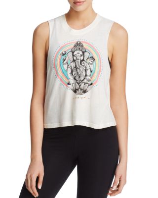 Spiritual Gangster Radient Ganesh Crop Tank