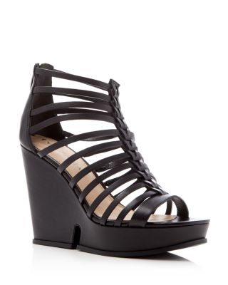 Via Spiga Walena Caged Platform Wedge Sandals