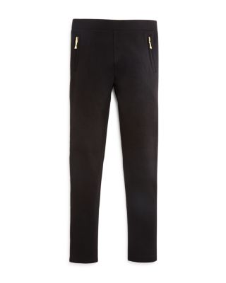 kate spade new york Girls' Ponte Zip Detail Leggings - Sizes 7-14